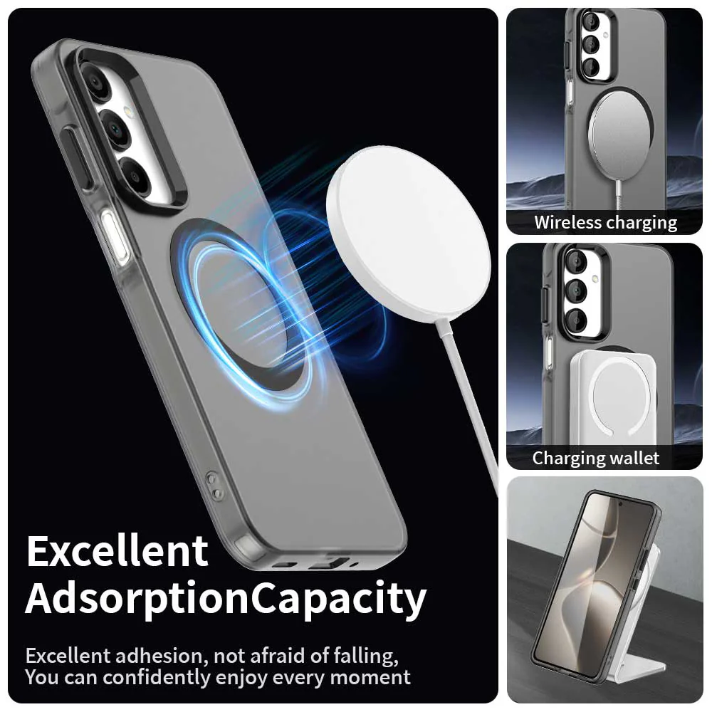 MagSafe Case for Samsung Galaxy A16 5G A166 / A16 4G A165, Techsuit, CandyCase, Black - Image 3