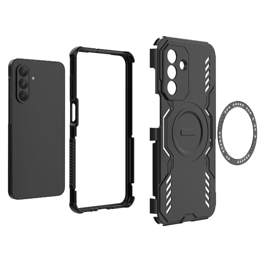 MagSafe Case for Samsung Galaxy A26 A266, Techsuit, ArmorMag, Black - Image 4