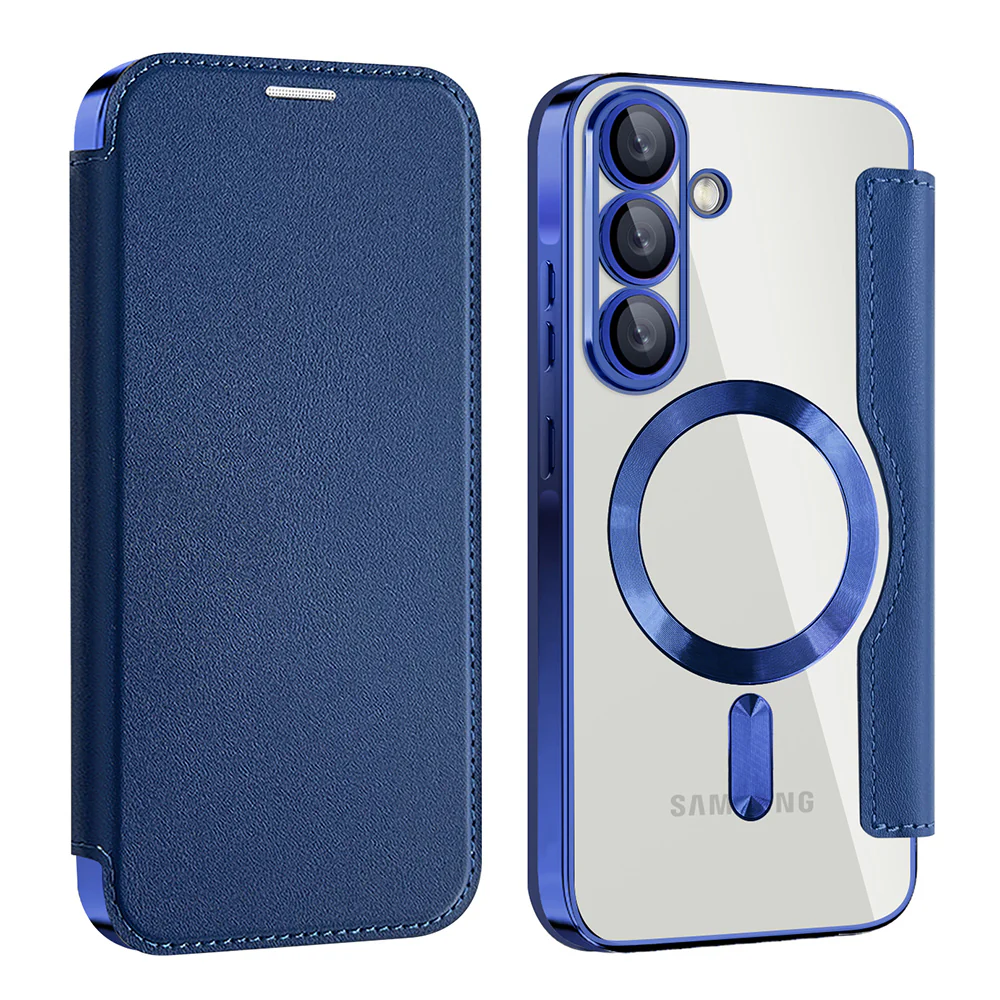 MagSafe Case for Samsung Galaxy A26 A266, Techsuit, SmartMag Book, Blue - Image 2