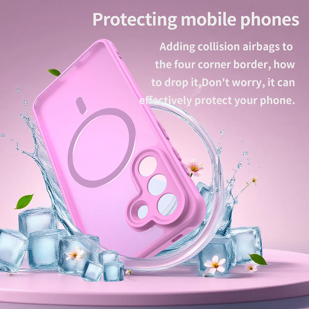 MagSafe Case for Samsung Galaxy A27 5G, Techsuit, HaloFrost II, Pink - Image 5