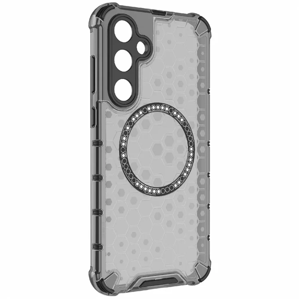 MagSafe Case for Samsung Galaxy A35 5G A356, Techsuit, HoneyComb Shield, Black - Image 3