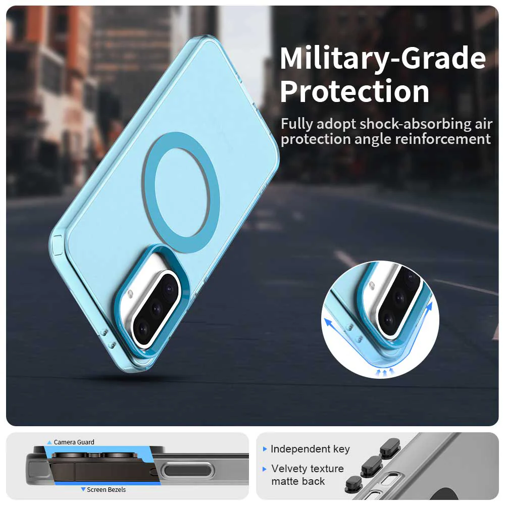 MagSafe Case for Samsung Galaxy A36 A366, Techsuit, CandyCase, Blue - Image 6