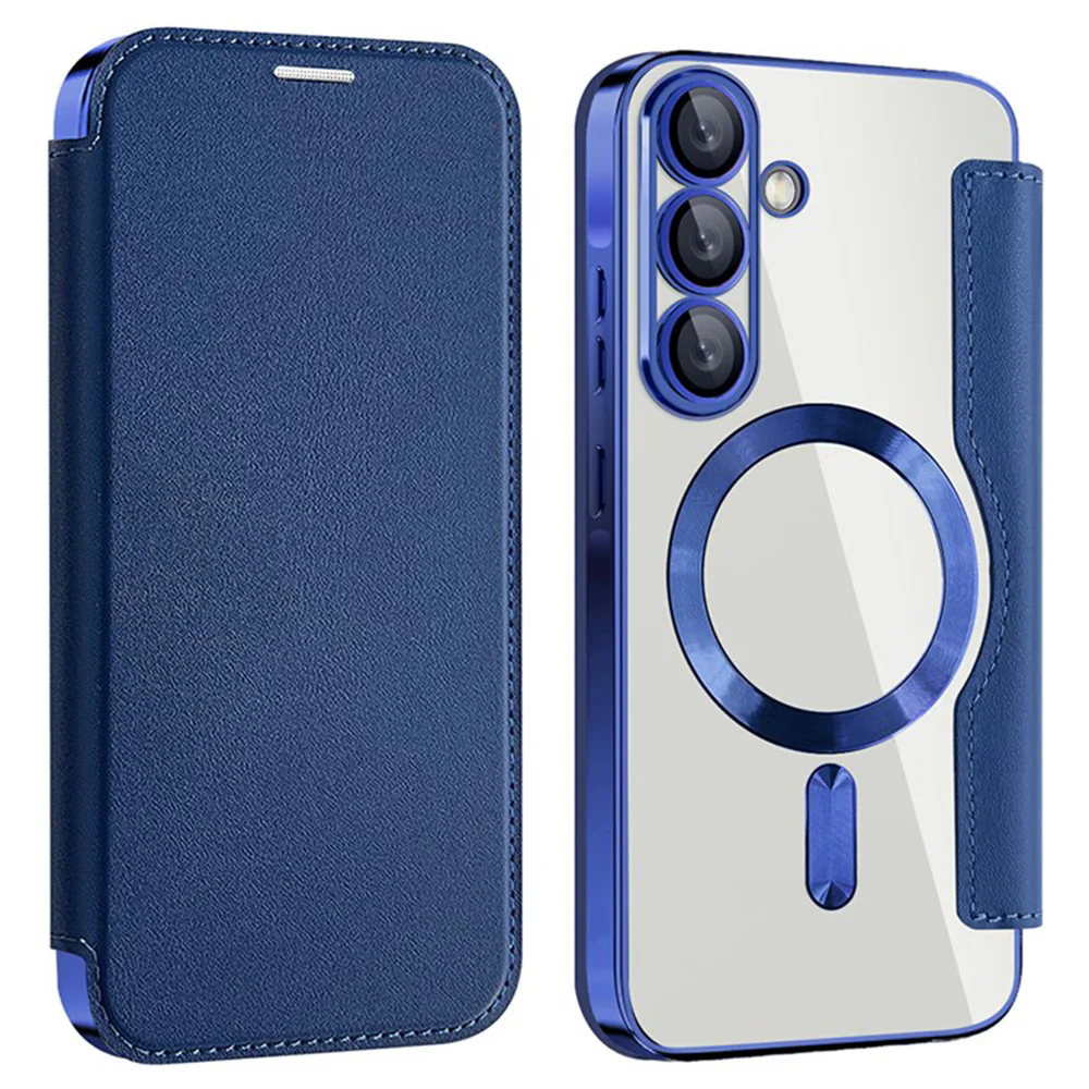 MagSafe Case for Samsung Galaxy A36 A366, Techsuit, SmartMag Book, Blue - Image 2