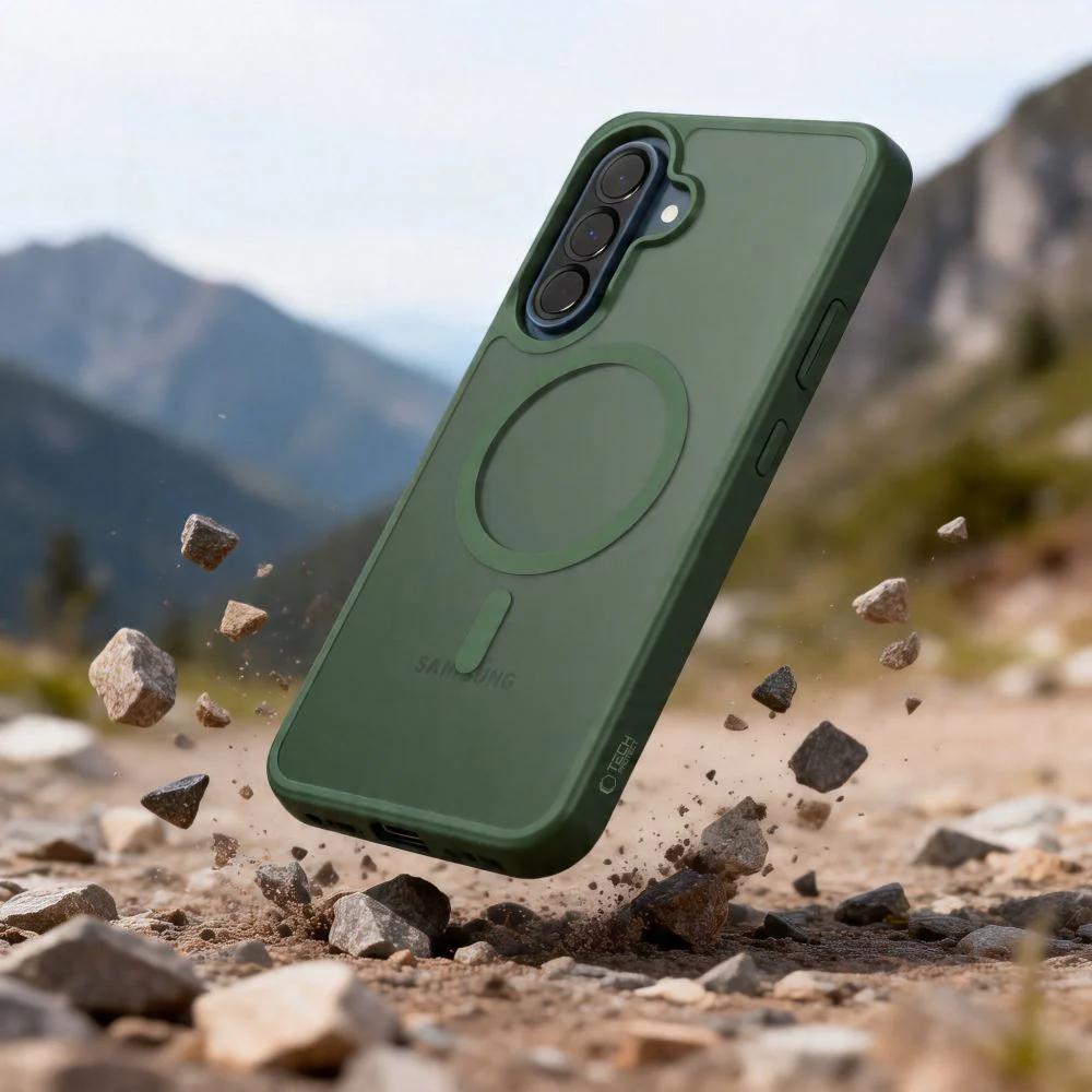 MagSafe Case for Samsung Galaxy A37 5G / A56 A566 / A36 A366, Tech-Protect, Magmat, Matte Green - Image 3