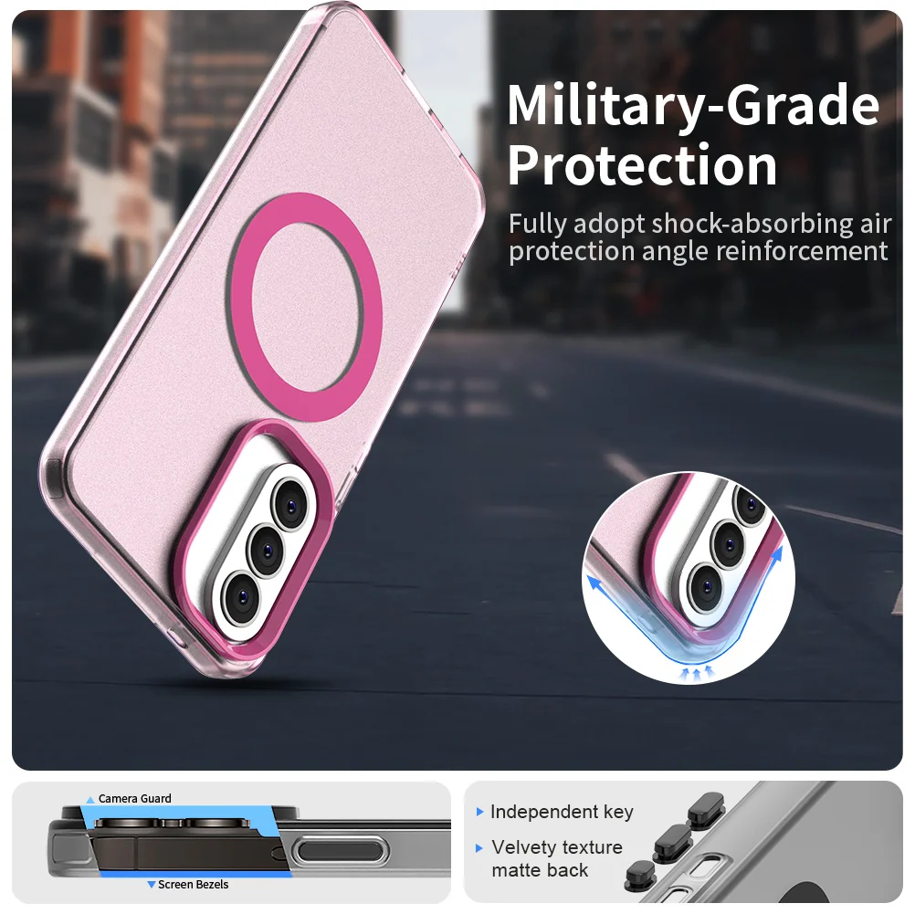MagSafe Case for Samsung Galaxy A37 5G, Techsuit, CandyCase, Pink - Image 3