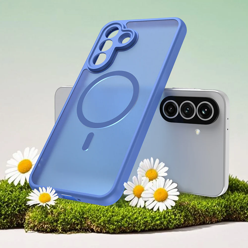 MagSafe Case for Samsung Galaxy A37 5G, Techsuit, HaloFrost II, Blue - Image 6
