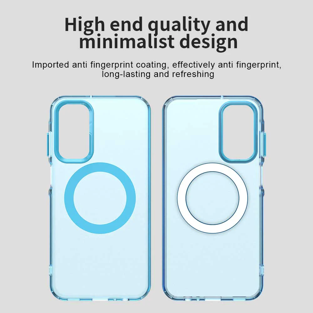 MagSafe Case for Samsung Galaxy A55 5G A556, Techsuit, CandyCase, Blue - Image 6