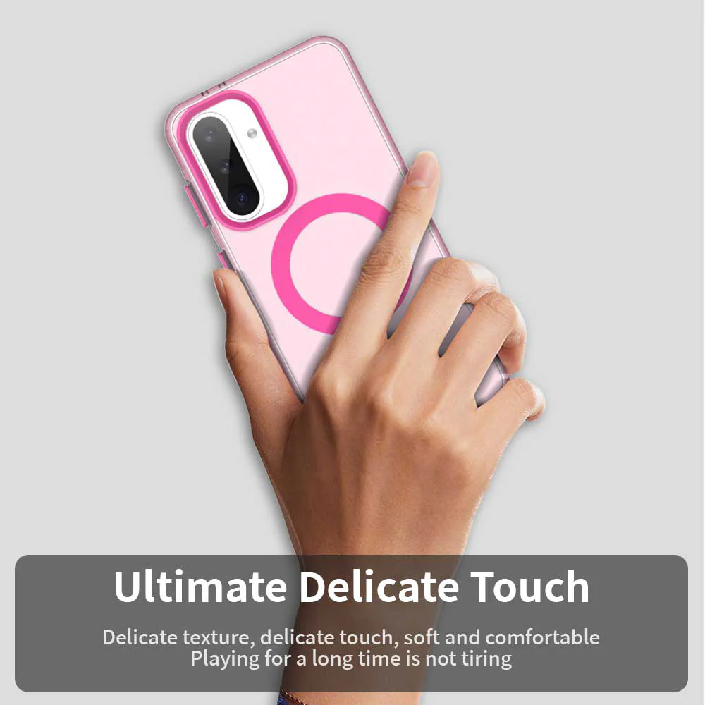 MagSafe Case for Samsung Galaxy A56 A566, Techsuit, CandyCase, Pink - Image 3