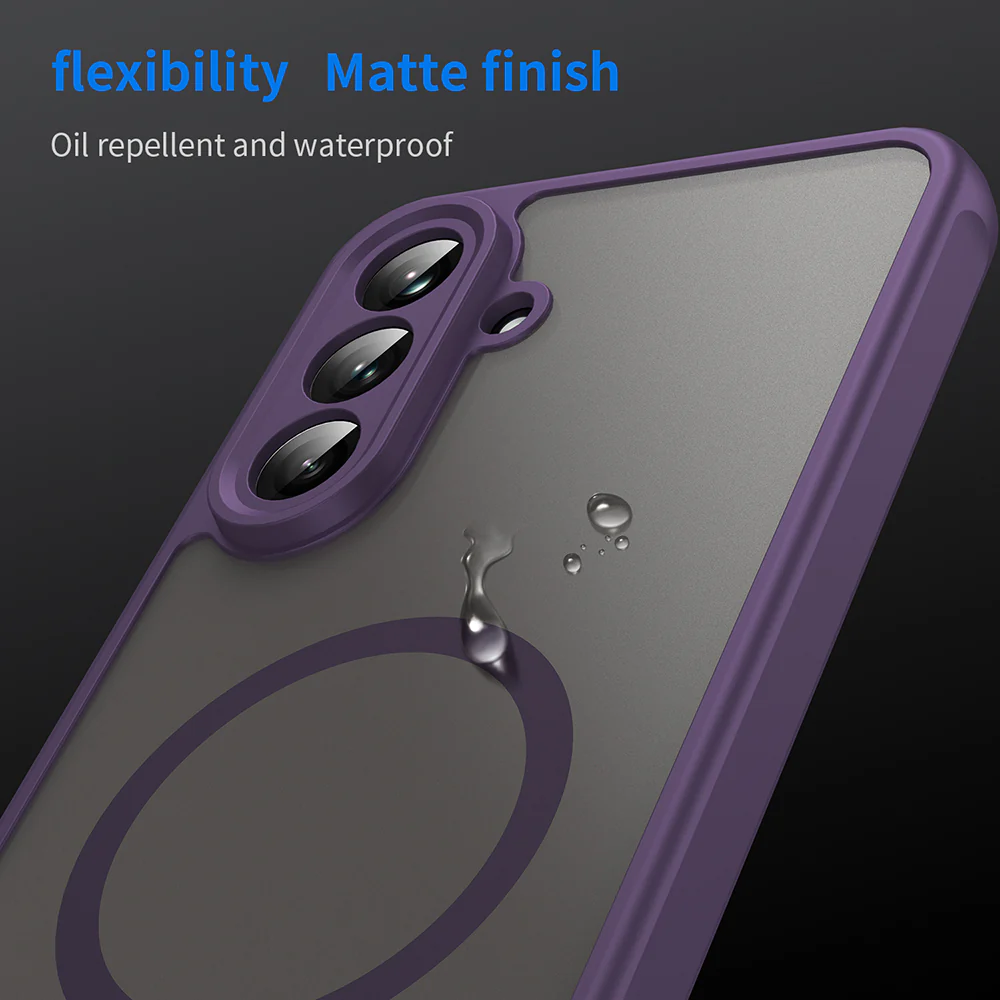 MagSafe Case for Samsung Galaxy A56 A566, Techsuit, HaloFrost II, Purple - Image 6