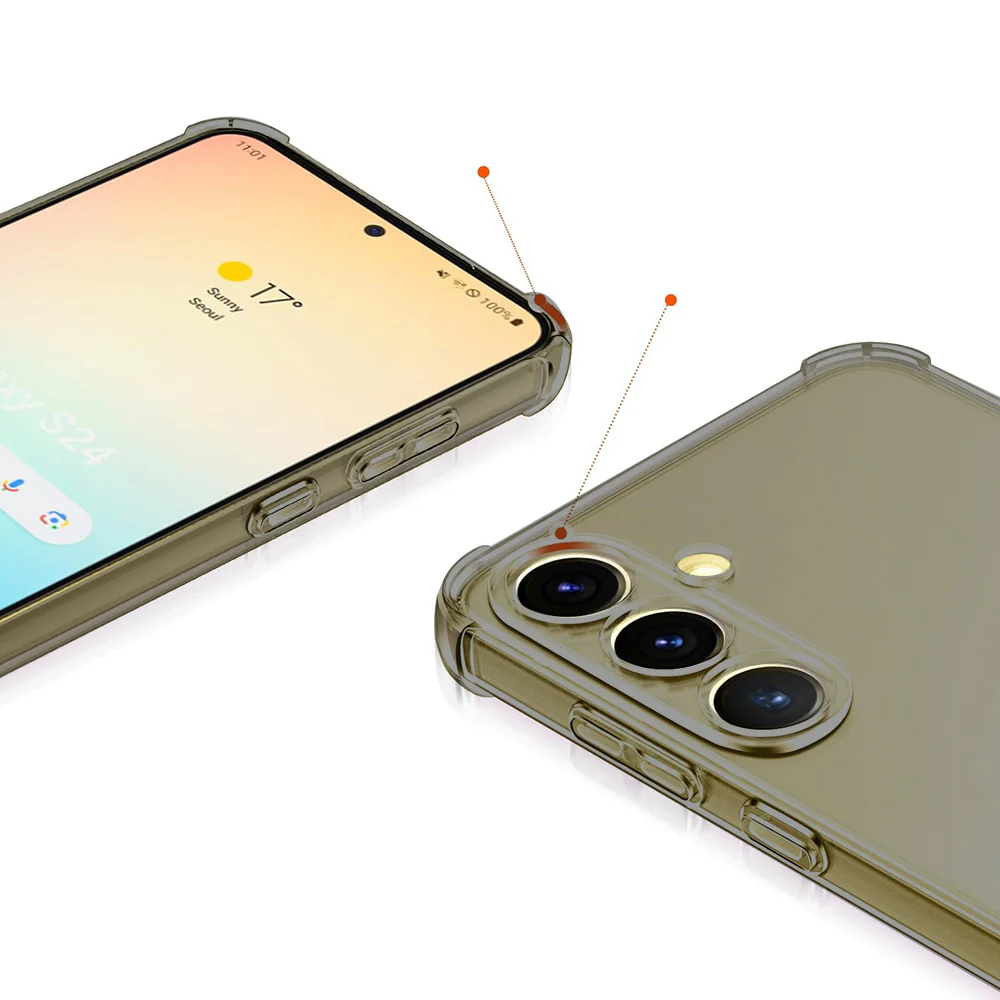 MagSafe Case for Samsung Galaxy A56 A566, Techsuit, Shockproof Clear, Smoke - Image 3