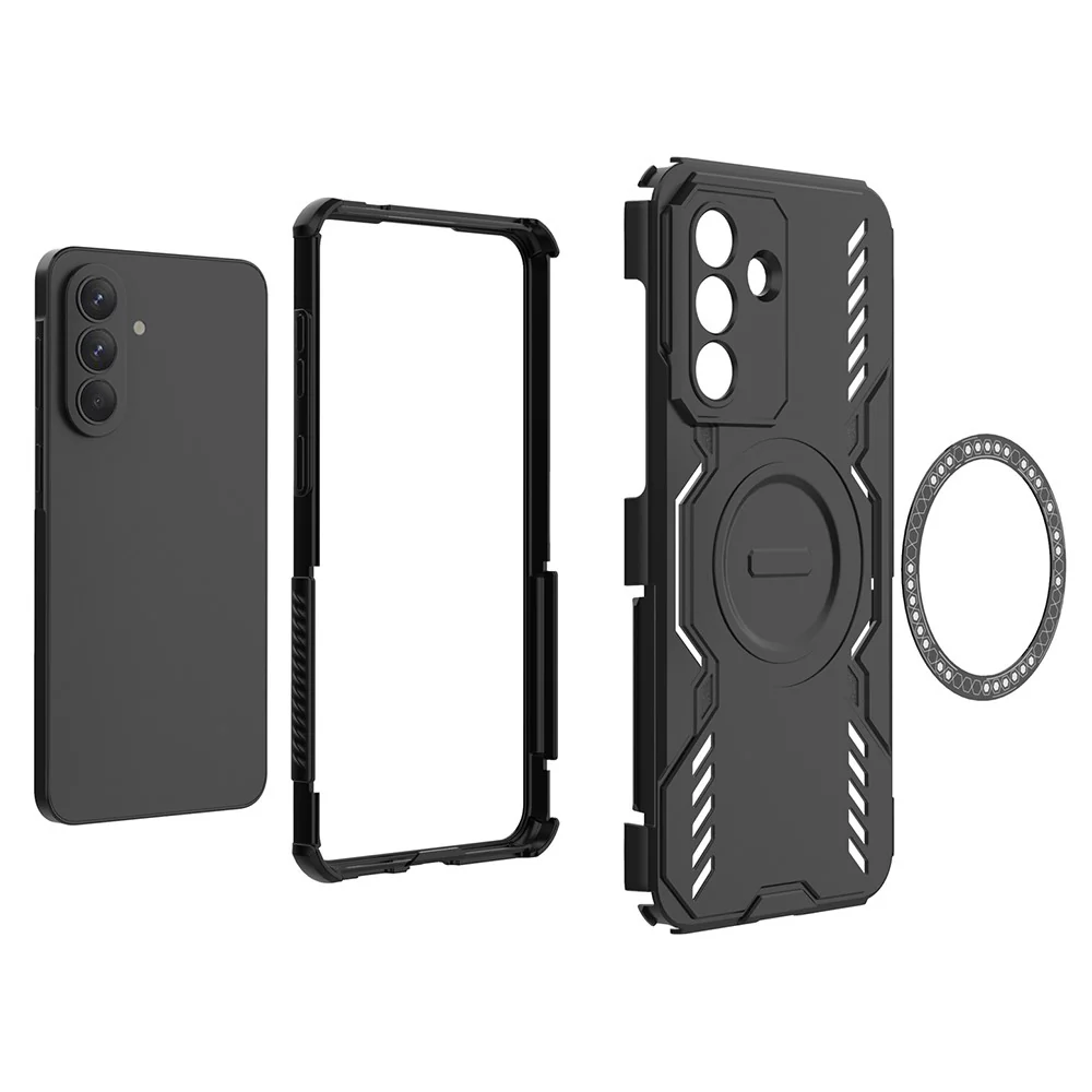 MagSafe Case for Samsung Galaxy A57 5G, Techsuit, ArmorMag, Black - Image 4