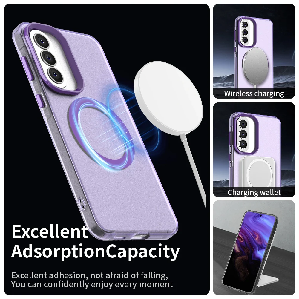 MagSafe Case for Samsung Galaxy A57 5G, Techsuit, CandyCase, Purple - Image 5