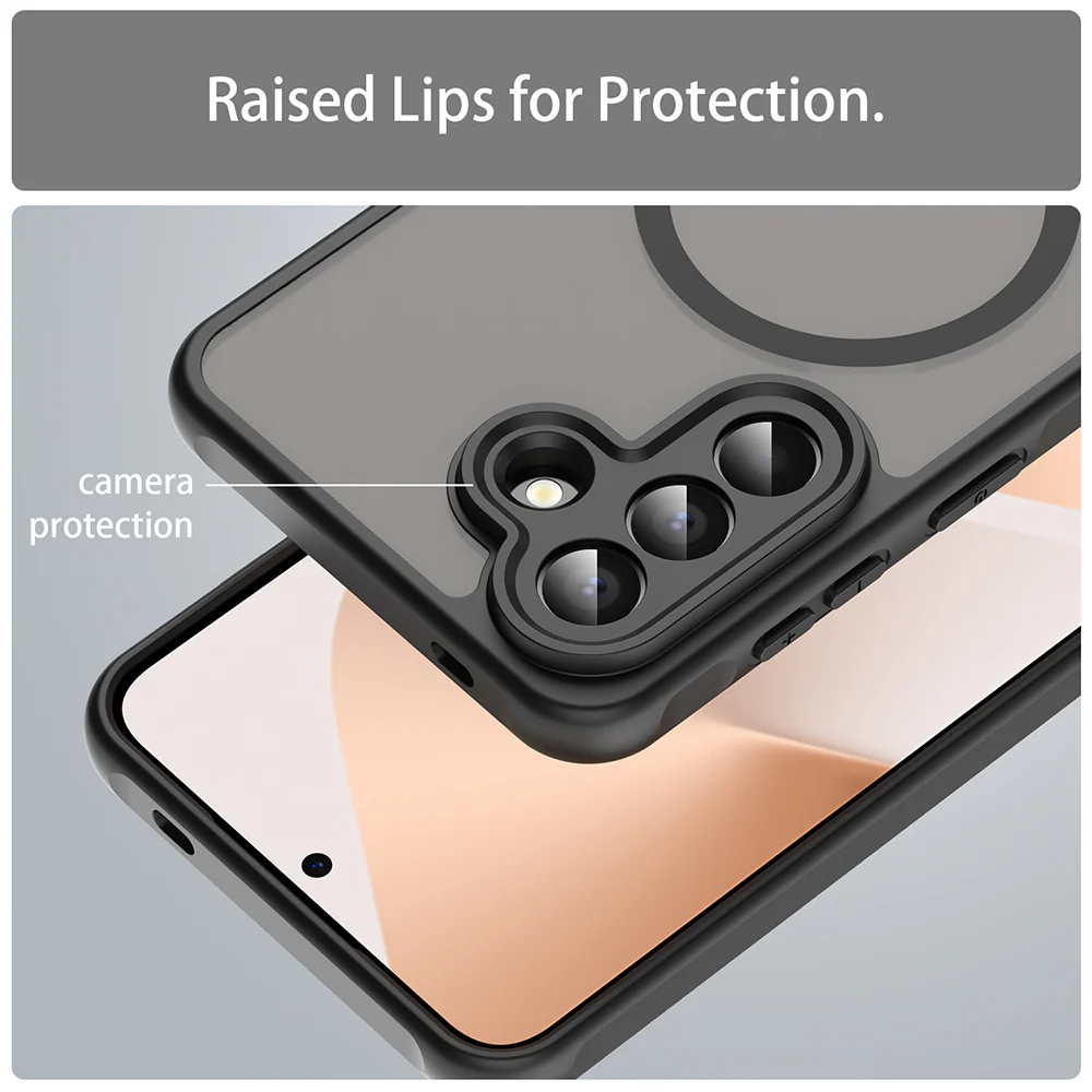 MagSafe Case for Samsung Galaxy A57 5G, Techsuit, HaloFrost II, Black - Image 4