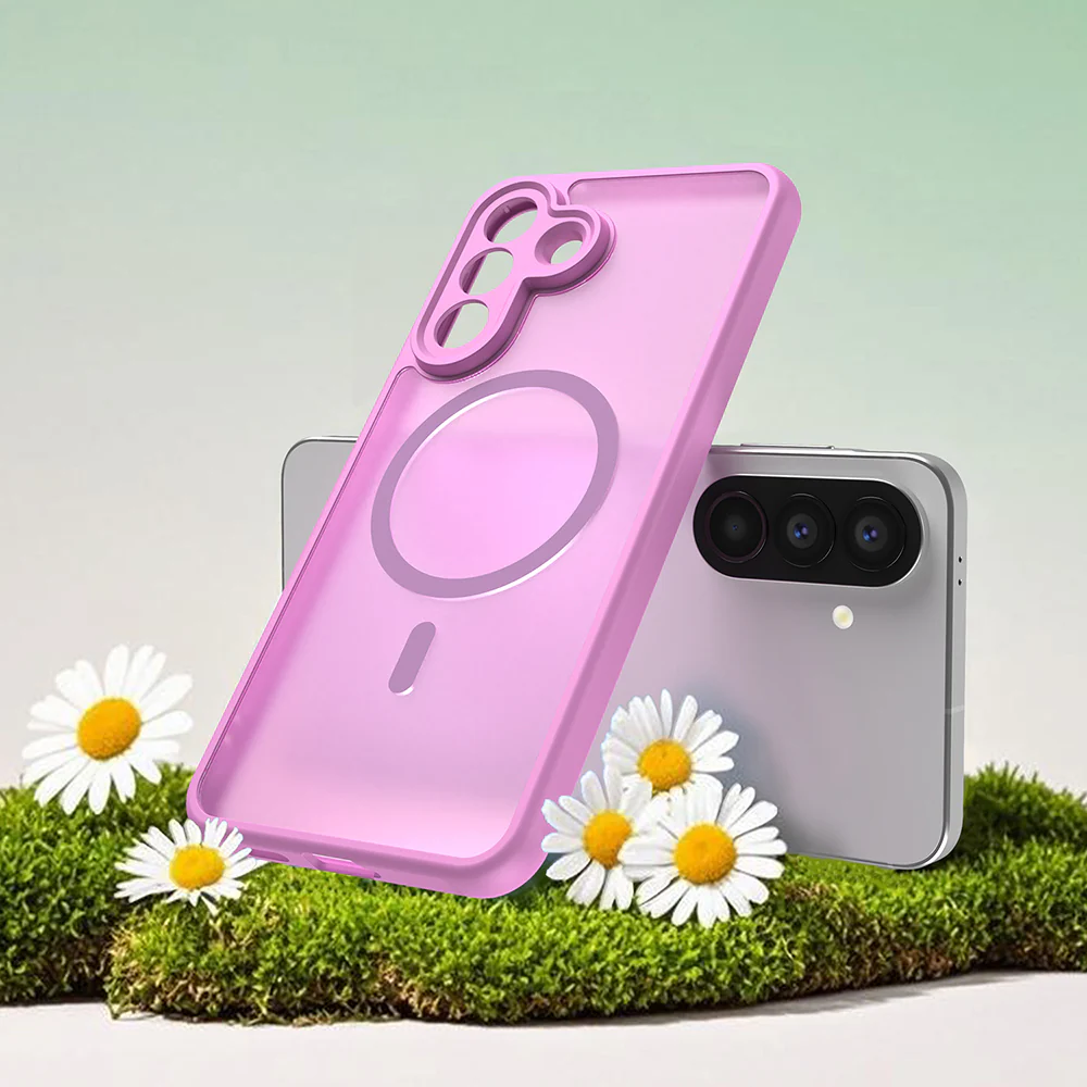 MagSafe Case for Samsung Galaxy A57 5G, Techsuit, HaloFrost II, Pink - Image 6