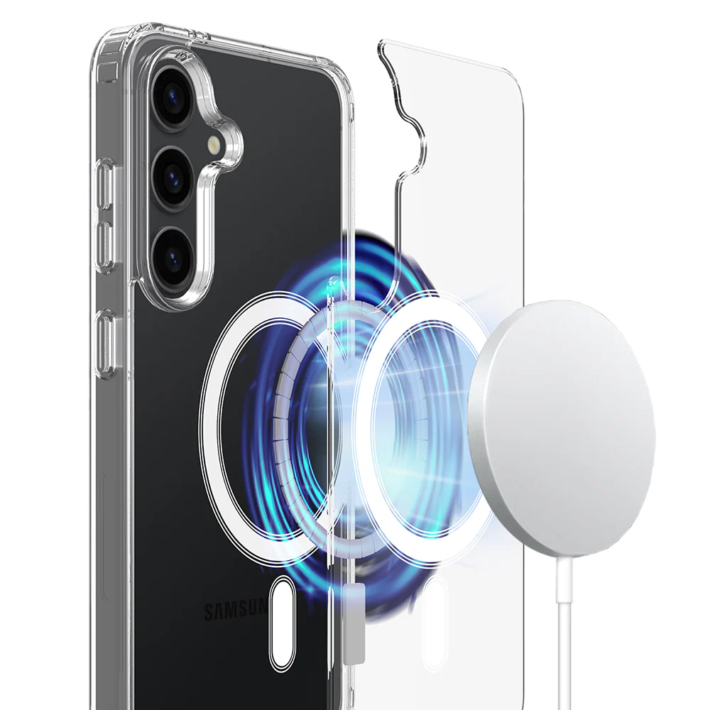 MagSafe Case for Samsung Galaxy A57 5G, Techsuit, Pro, Transparent - Image 2
