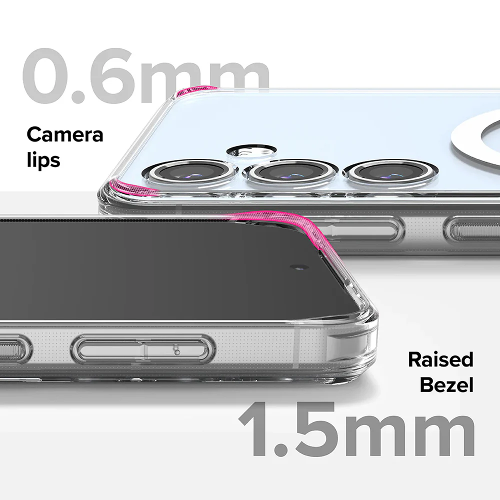 MagSafe Case for Samsung Galaxy S24 FE S721, Ringke, Fusion, Transparent - Image 3
