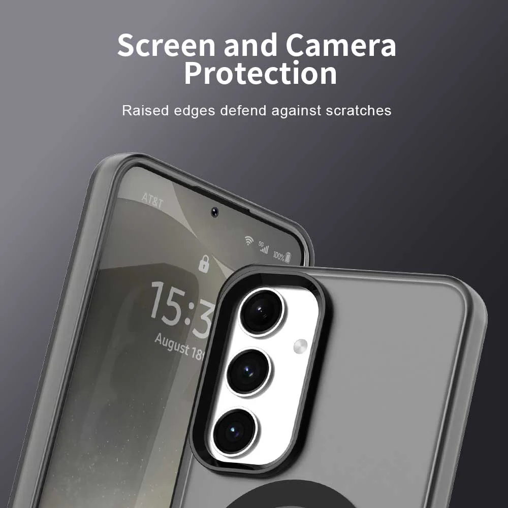 MagSafe Case for Samsung Galaxy S24 FE S721, Techsuit, CandyCase, Black - Image 5