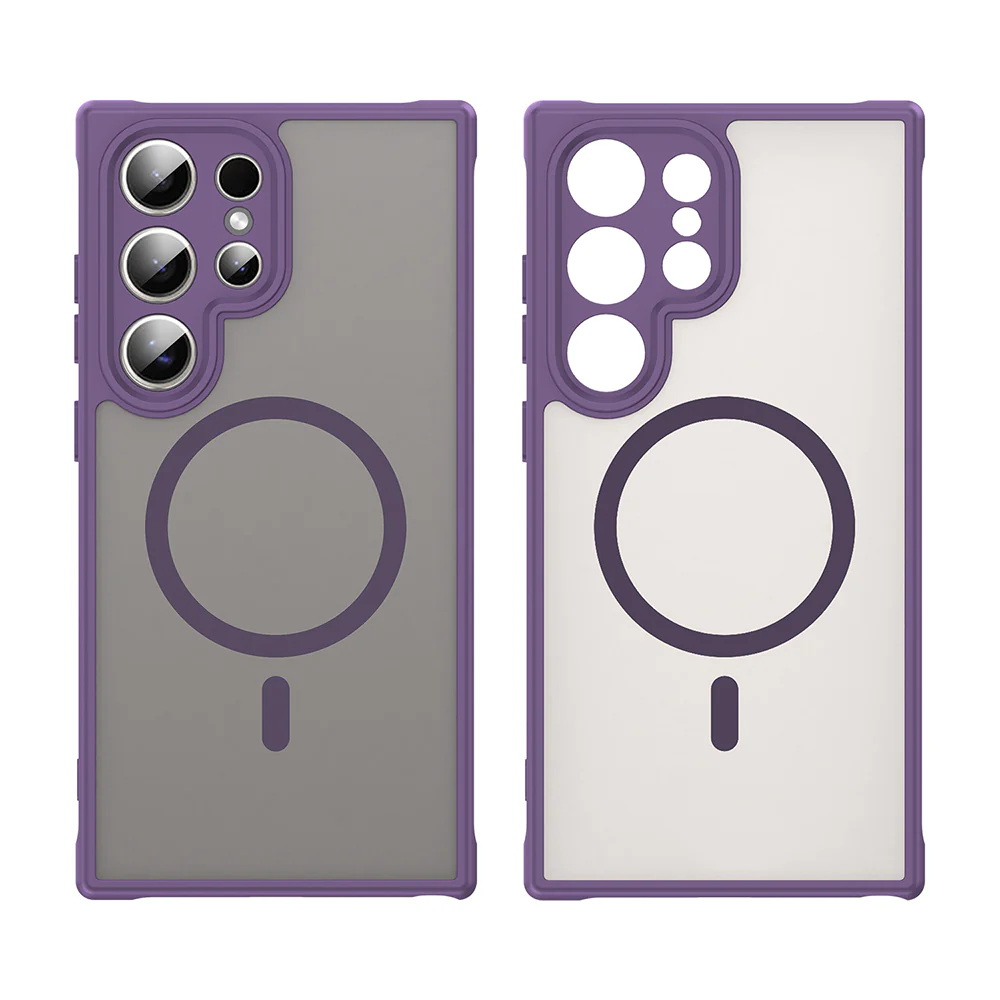 MagSafe Case for Samsung Galaxy S24 Ultra S928, Techsuit, HaloFrost II, Purple - Image 2