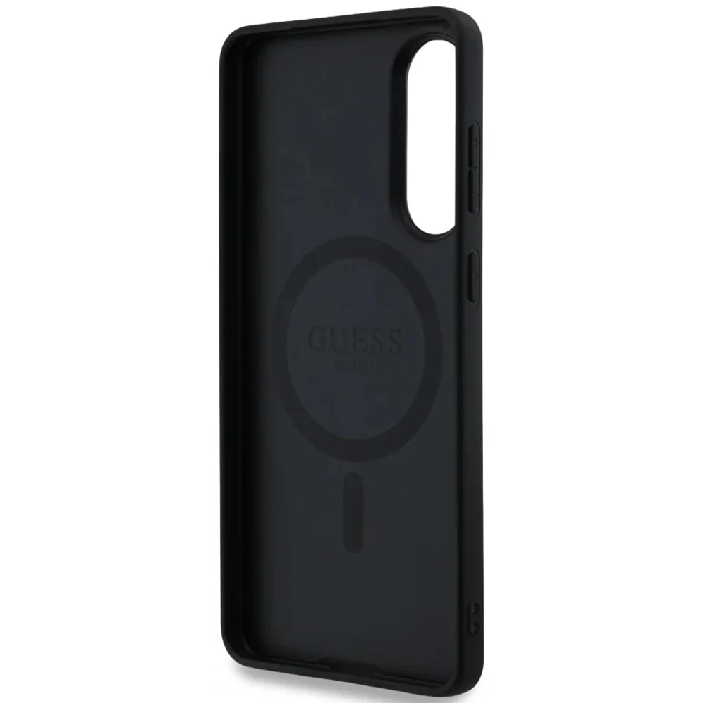 MagSafe Case for Samsung Galaxy S25 Edge S937, Guess, 4G Ring Classic Logo, Black - Image 5