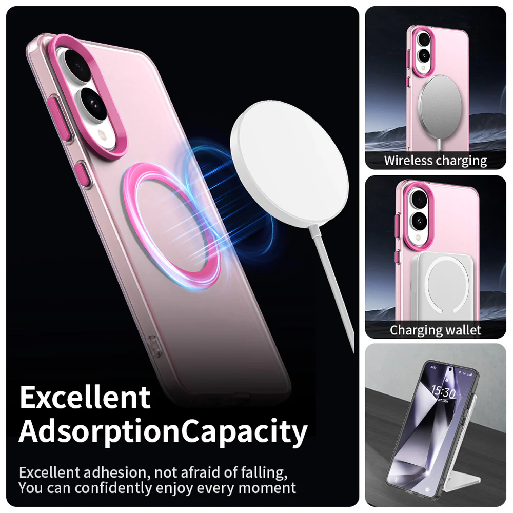MagSafe Case for Samsung Galaxy S25 Edge S937, Techsuit, CandyCase, Pink - Image 5
