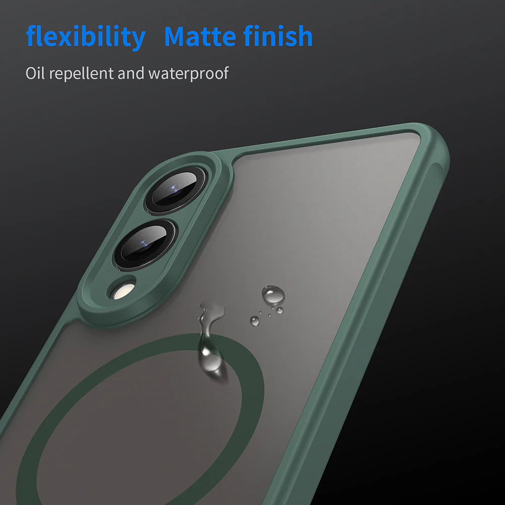 MagSafe Case for Samsung Galaxy S25 Edge S937, Techsuit, HaloFrost II, Green - Image 6