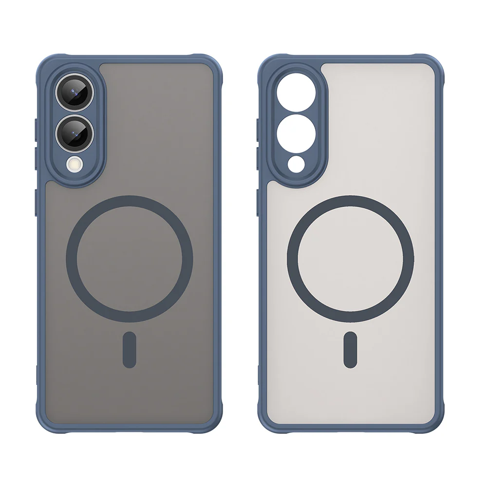 MagSafe Case for Samsung Galaxy S25 Edge S937, Techsuit, HaloFrost II, Navy Blue - Image 2