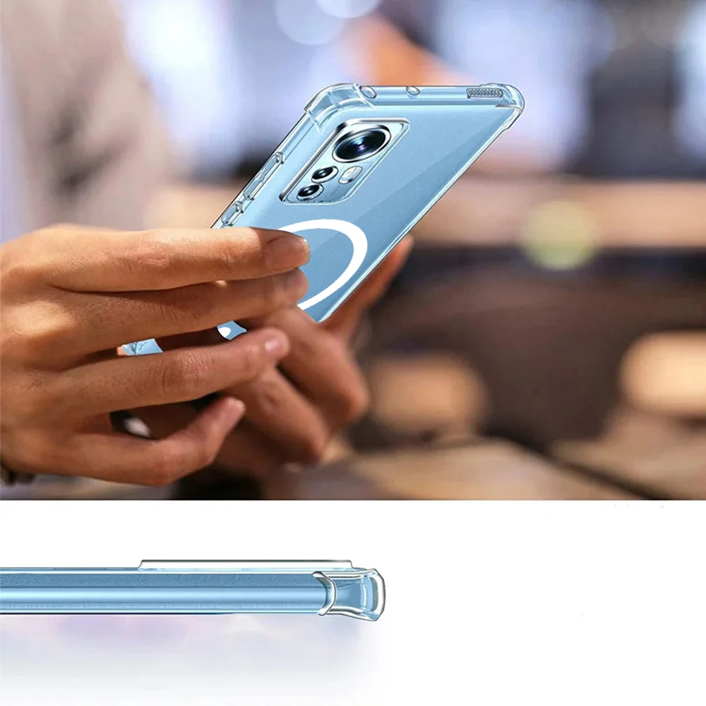 MagSafe Case for Samsung Galaxy S25 Edge S937, Techsuit, Shockproof, Transparent - Image 5