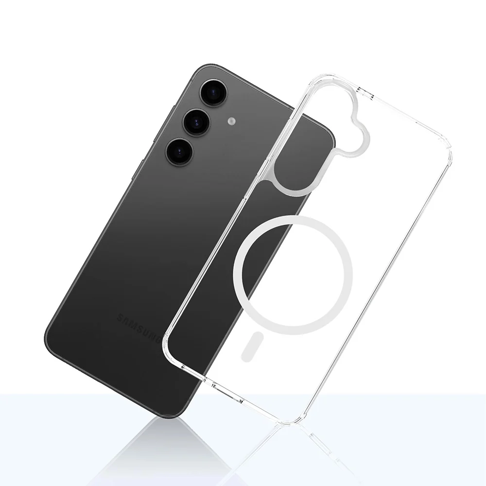 MagSafe Case for Samsung Galaxy S25 FE, 3MK, Armor MagCase, Transparent - Image 5