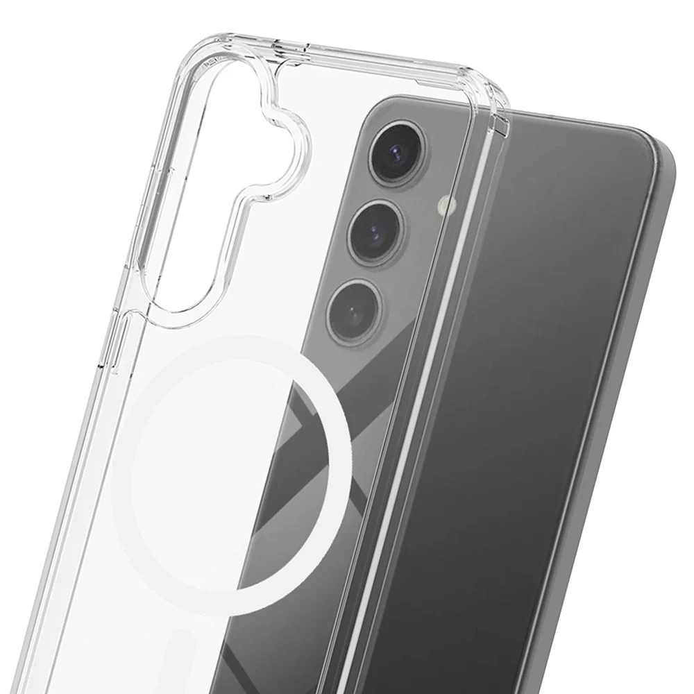 MagSafe Case for Samsung Galaxy S25 FE, 3MK, Armor MagCase, Transparent - Image 6