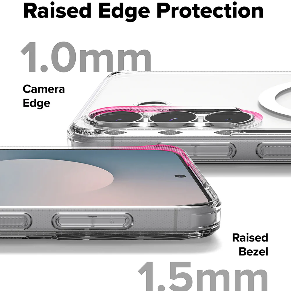 MagSafe Case for Samsung Galaxy S25 FE, Ringke, Fusion, Transparent - Image 7