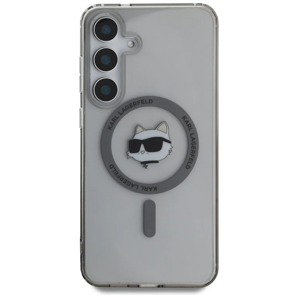 MagSafe Case for Samsung Galaxy S25+ S936, Karl Lagerfeld, IML Choupette's Head, Black - Image 2