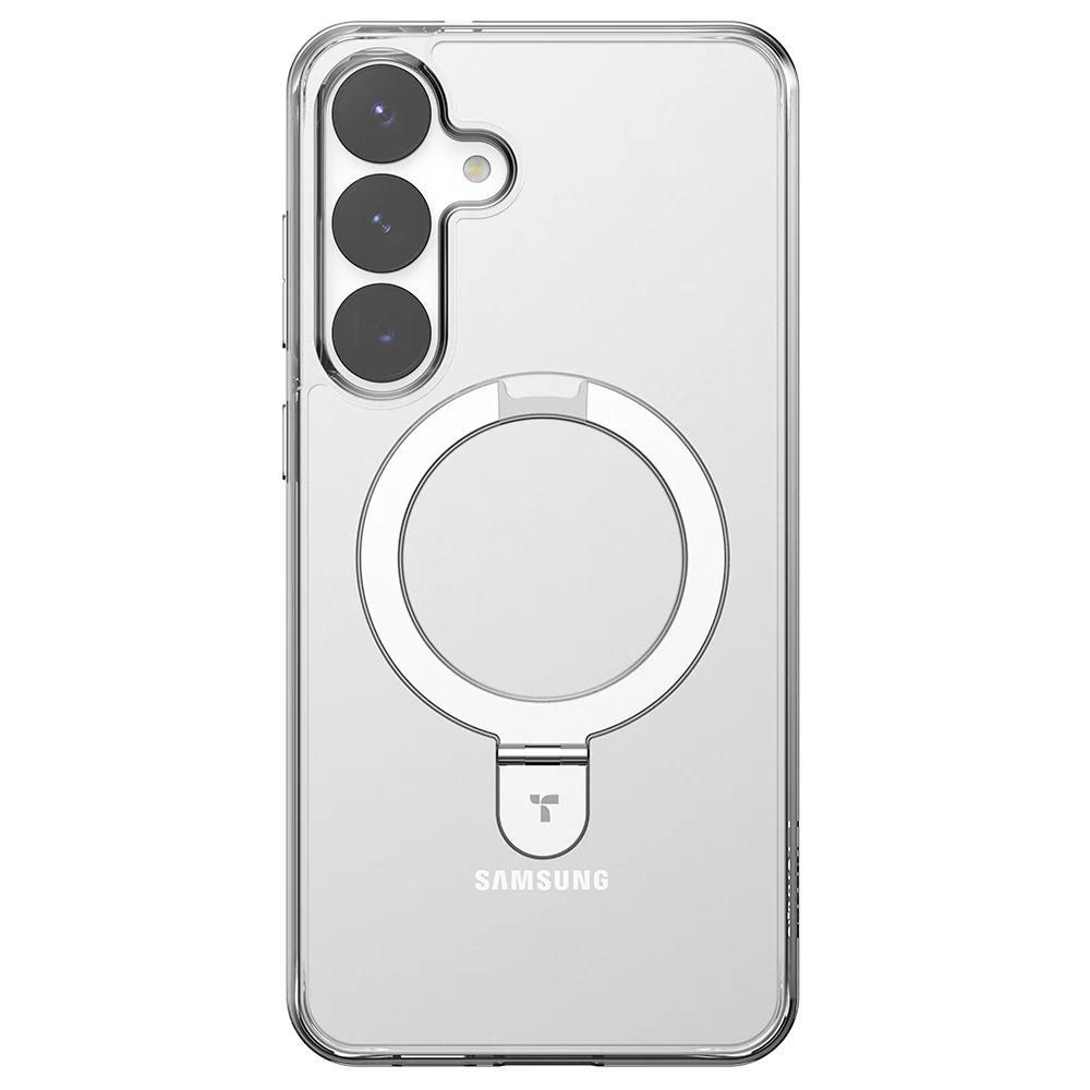 MagSafe Case for Samsung Galaxy S25+ S936, Torras, Ostand, Transparent - Image 3