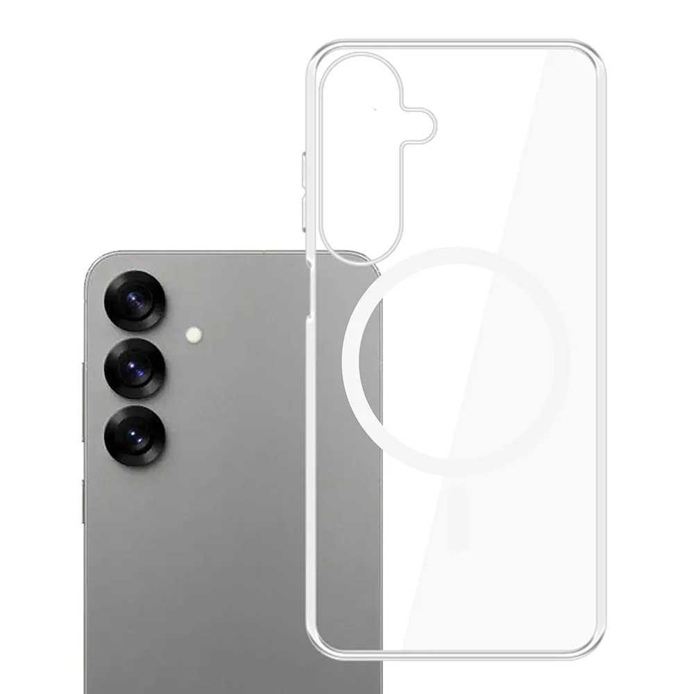 MagSafe Case for Samsung Galaxy S25 S931, 3MK, Clear MagCase, Transparent - Image 2