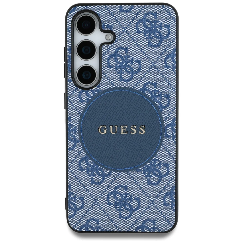 MagSafe Case for Samsung Galaxy S25 S931, Guess, 4G Circle Classic Logo, Blue - Image 2