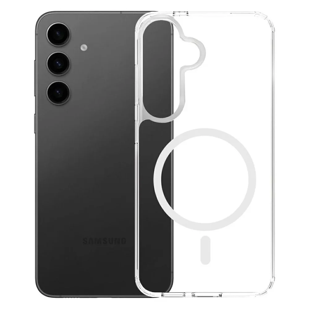 MagSafe Case for Samsung Galaxy S25 S931 / S24 S921, 3MK, Armor MagCase, Transparent - Image 2