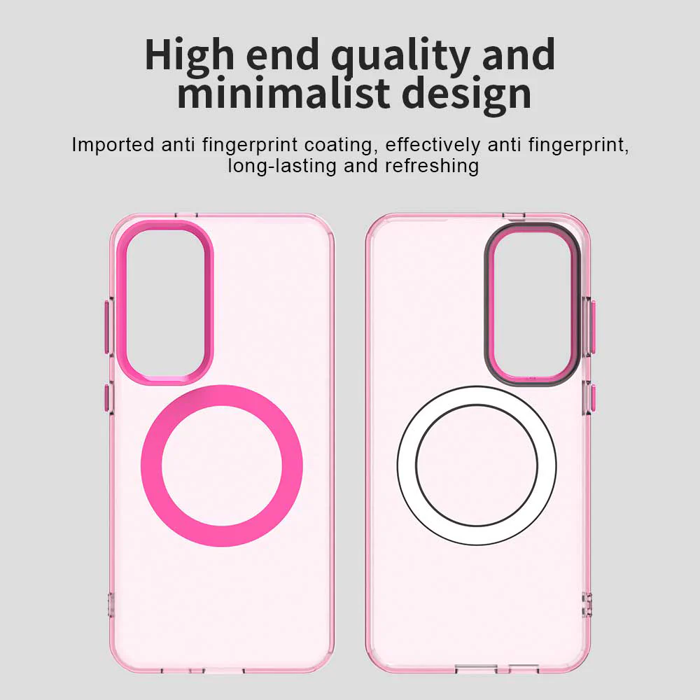 MagSafe Case for Samsung Galaxy S25 S931 / S24 S921, Techsuit, CandyCase, Pink - Image 4