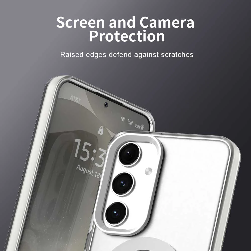 MagSafe Case for Samsung Galaxy S25 S931 / S24 S921, Techsuit, CandyCase, White - Image 6