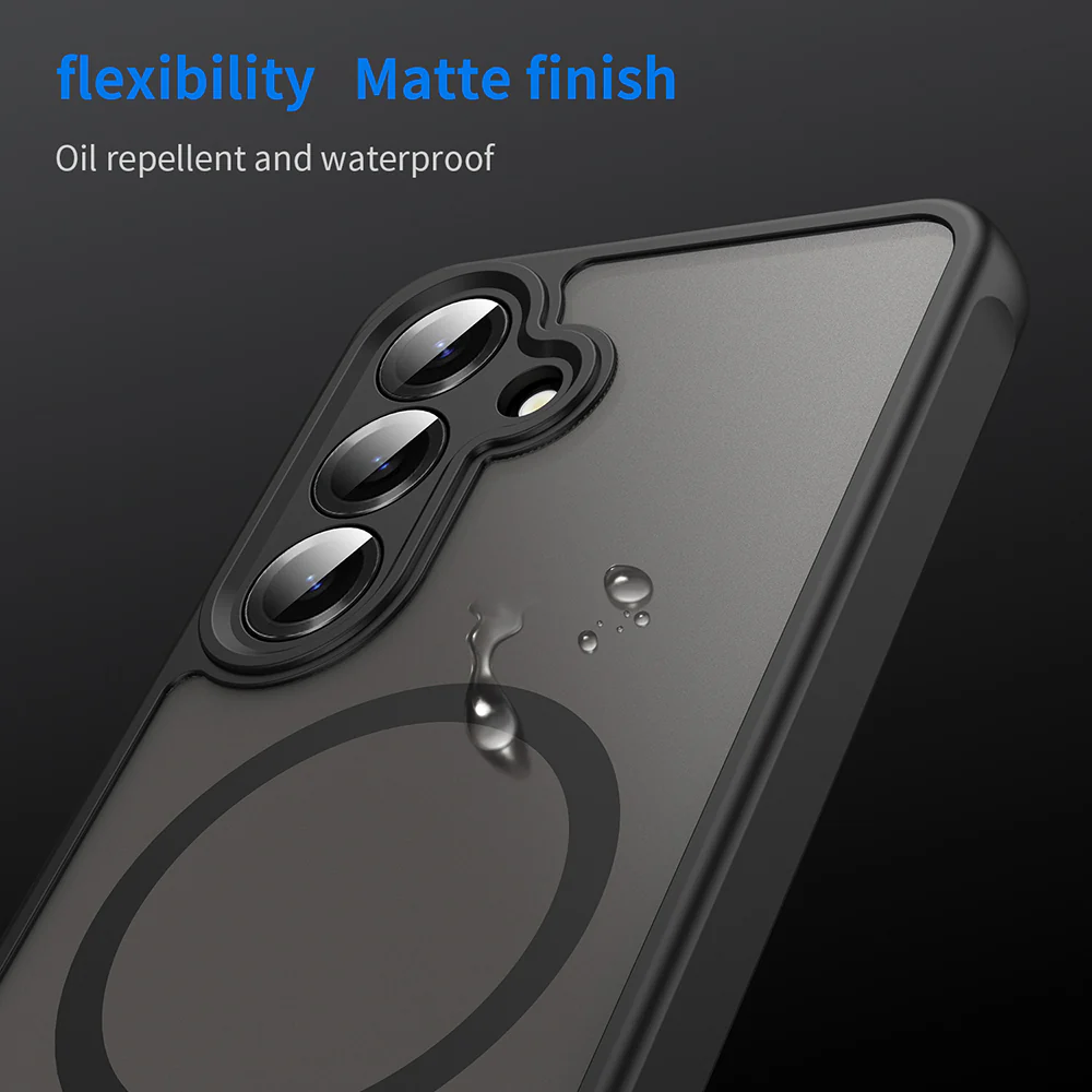 MagSafe Case for Samsung Galaxy S25 S931 / S24 S921, Techsuit, HaloFrost II (Big Lens Hole), Black - Image 5