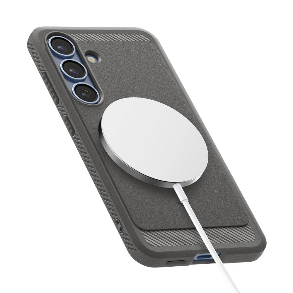 MagSafe Case for Samsung Galaxy S25 S931, Spigen, Rugged Armor, Gray ACS08999 - Image 6