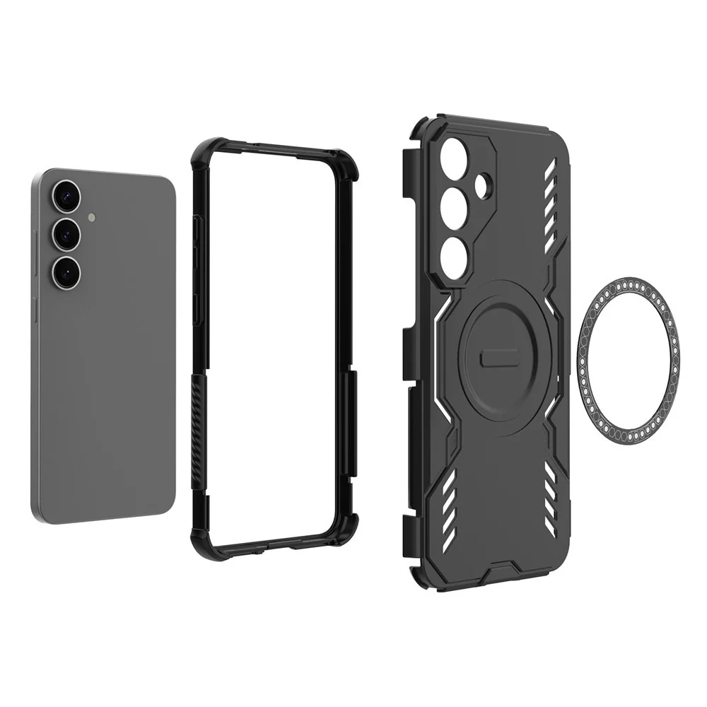 MagSafe Case for Samsung Galaxy S25 S931, Techsuit, ArmorMag, Black - Image 5
