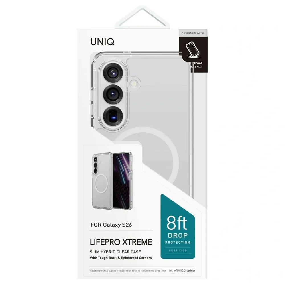 MagSafe Case for Samsung Galaxy S25 S931, UNIQ, LifePro Xtreme MagClick, Transparent - Image 7