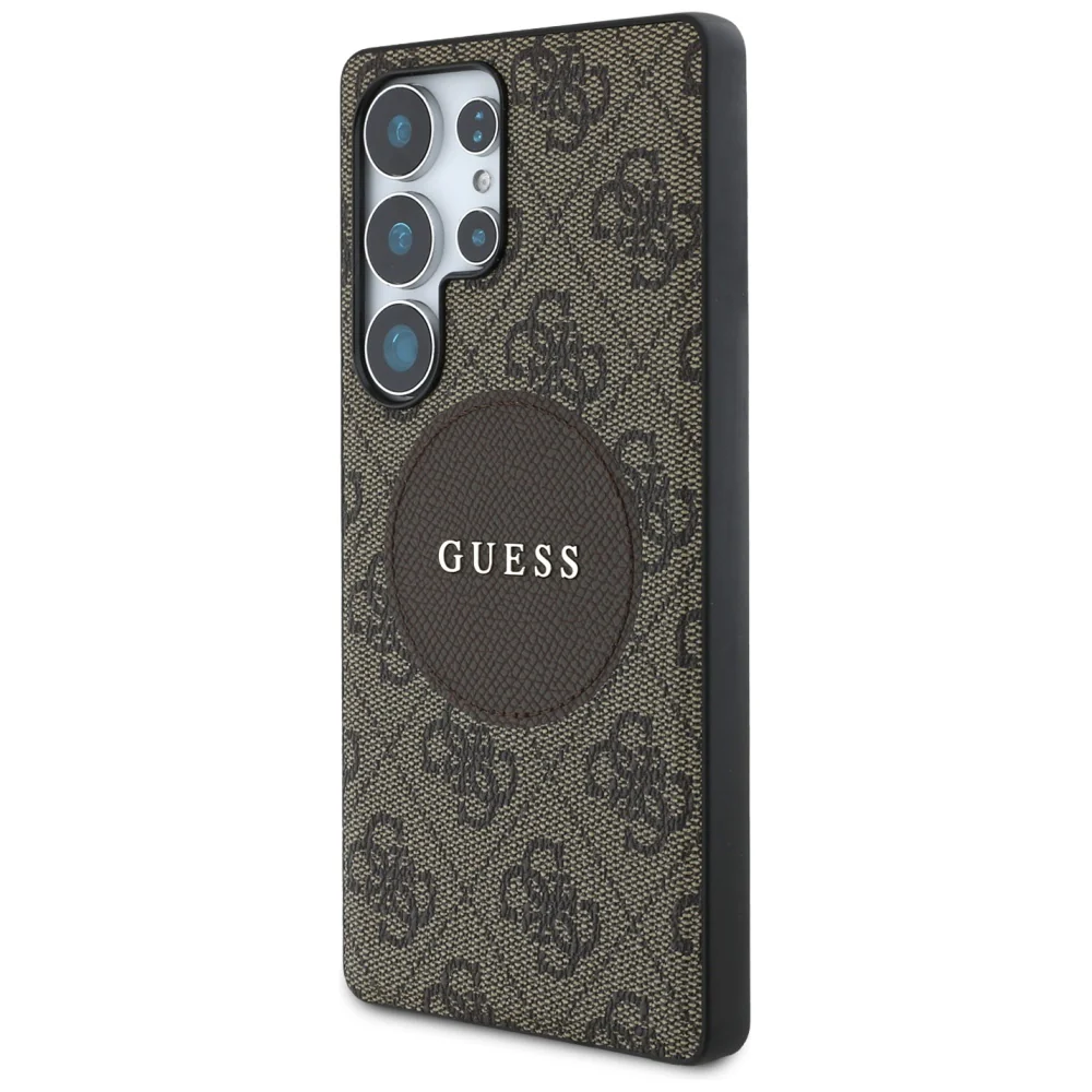 MagSafe Case for Samsung Galaxy S25 Ultra S938, Guess, 4G Circle Classic Logo, Brown - Image 6