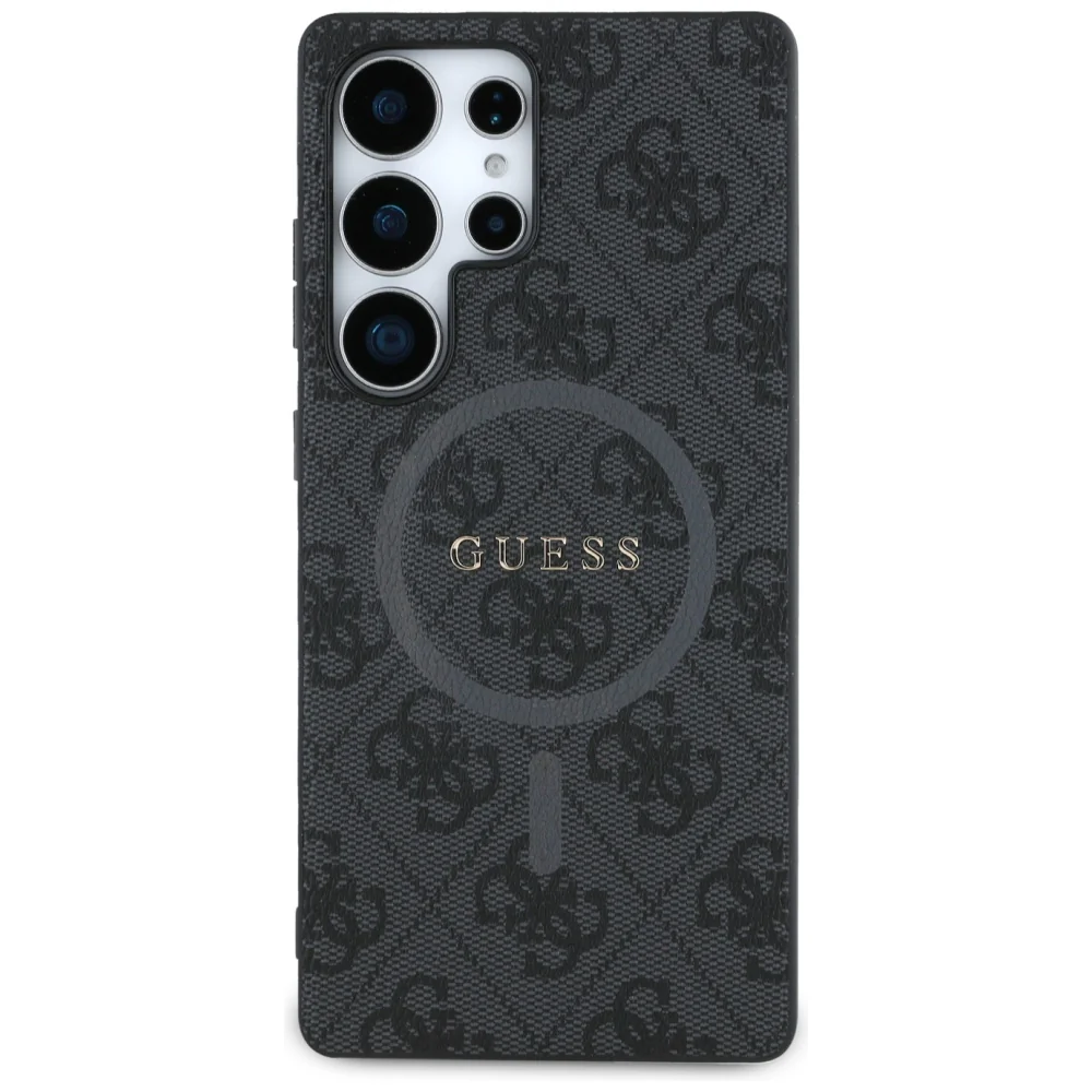 MagSafe Case for Samsung Galaxy S25 Ultra S938, Guess, 4G Ring Classic Logo, Black - Image 2