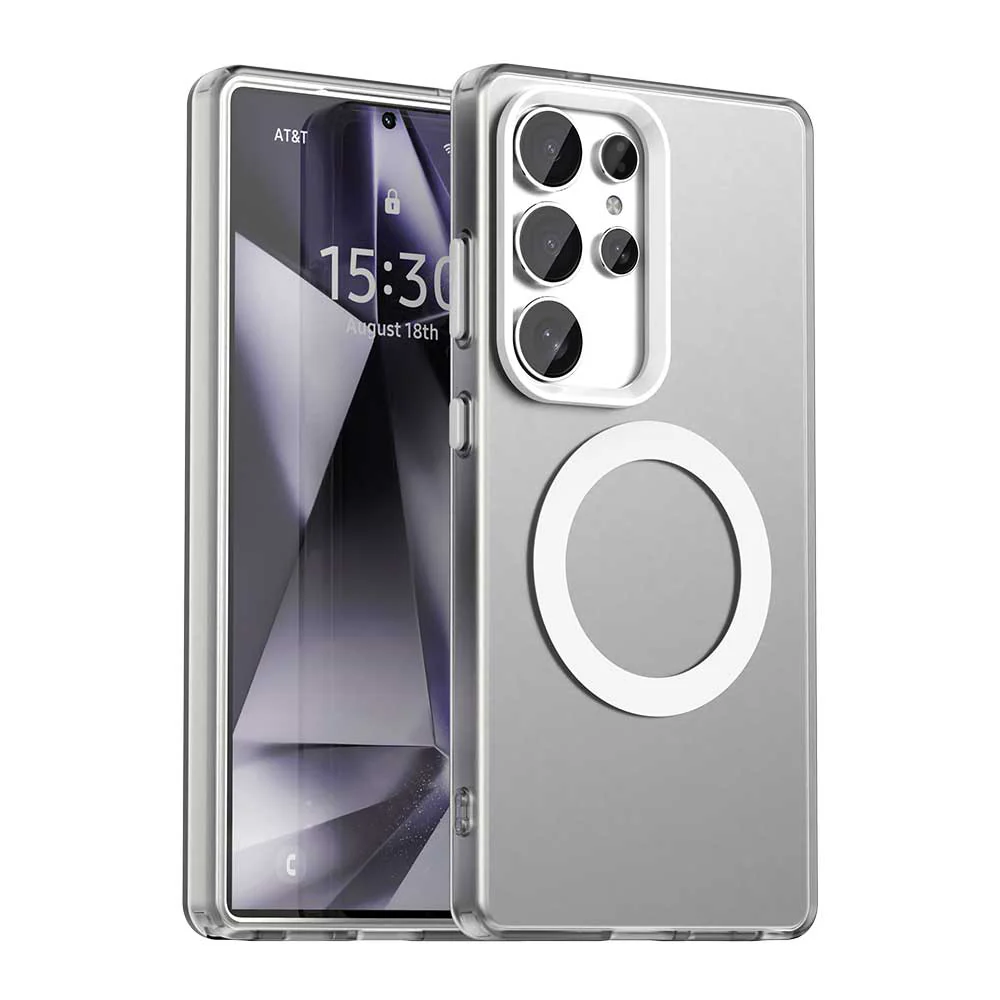 MagSafe Case for Samsung Galaxy S25 Ultra S938, Techsuit, CandyCase, White