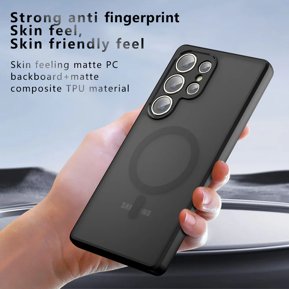 MagSafe Case for Samsung Galaxy S25 Ultra S938, Techsuit, PureFrost, Satin Black - Image 3