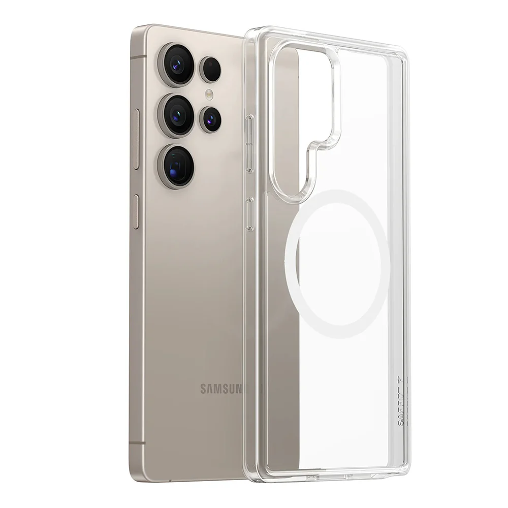 MagSafe Case for Samsung Galaxy S25 Ultra S938, Torras, Guardian, Transparent - Image 2