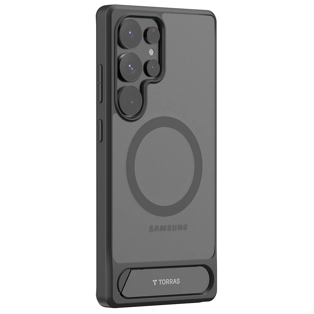 MagSafe Case for Samsung Galaxy S25 Ultra S938, Torras, Pstand, Black - Image 2