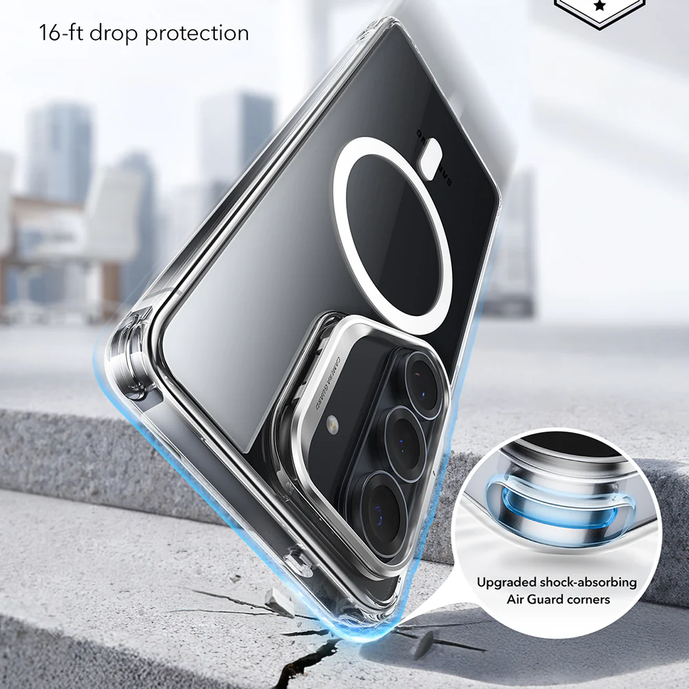 MagSafe Case for Samsung Galaxy S26 Plus S947, ESR, Classic Hybrid Kickstand, Transparent - Image 8