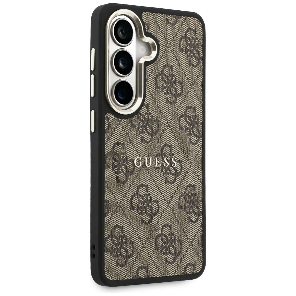 MagSafe Case for Samsung Galaxy S26 Plus S947, Guess, 4G Embossed Ring, Brown - Image 2