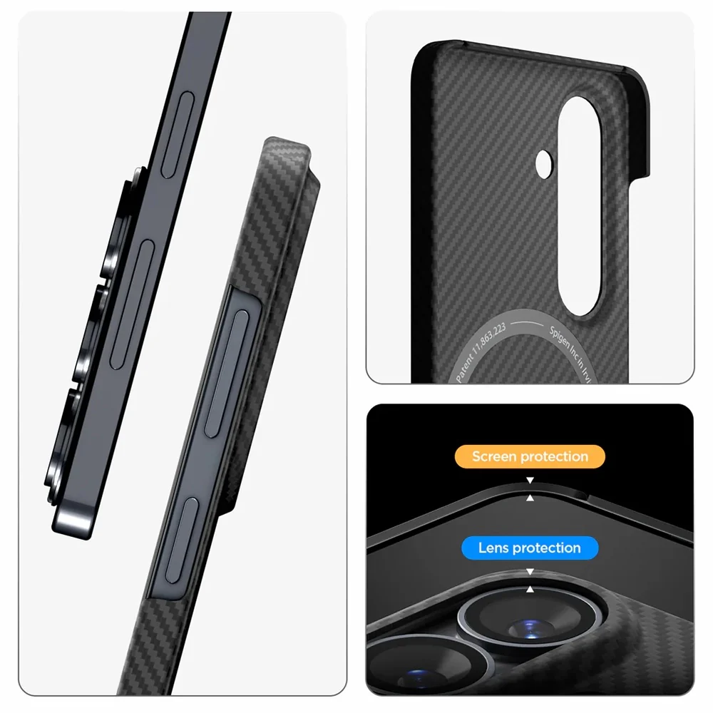 MagSafe Case for Samsung Galaxy S26 Plus S947, Spigen, Air Skin, Black ACS11048 - Image 5